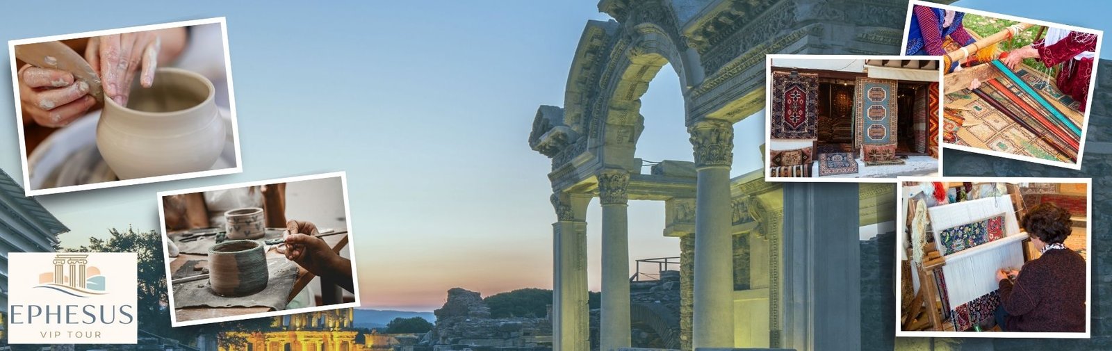Ephesus, Pottery Class and Carpet Weaving Tour from Kusadasi Port and Hotel